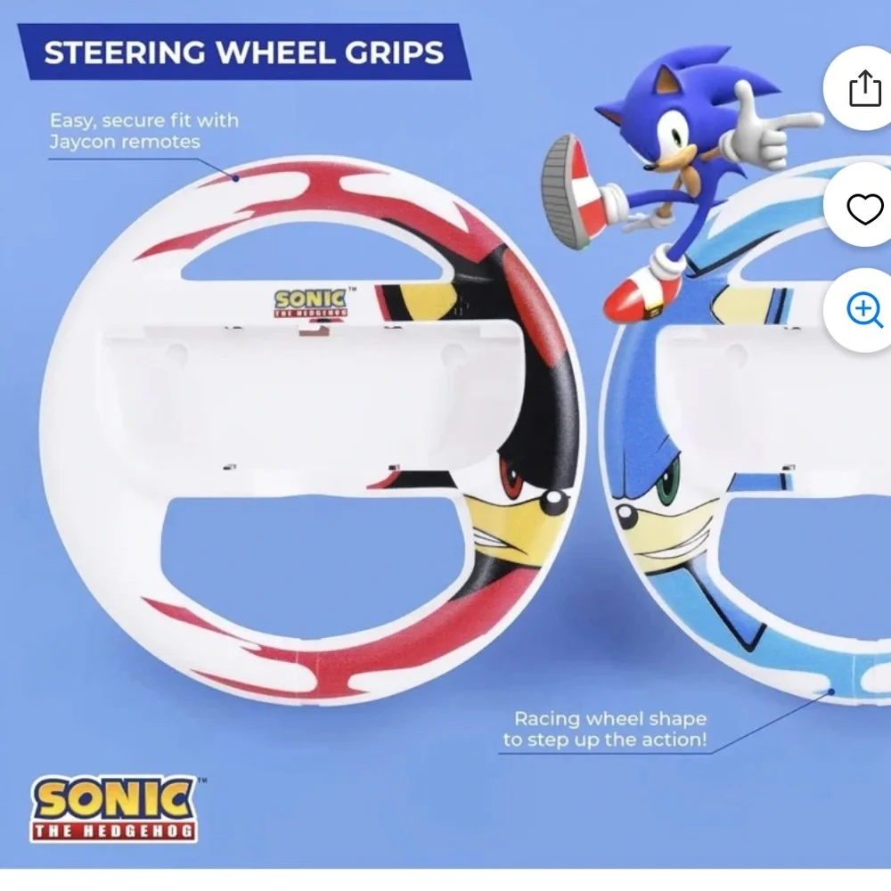 Sonic the Hedgehog Switch Gaming Controller 14pc Set
